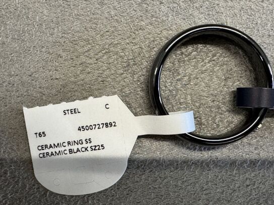 Fingerring MASERATI CERAMIC RING SS CERAMIC BLACK SZ25