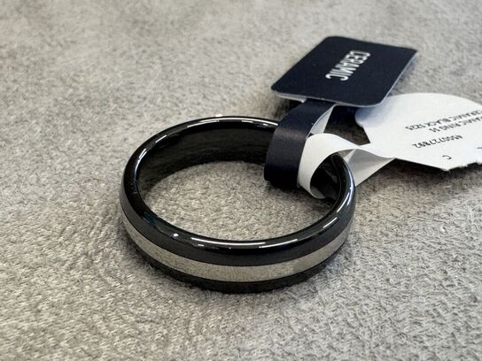 Fingerring MASERATI CERAMIC RING SS CERAMIC BLACK SZ25