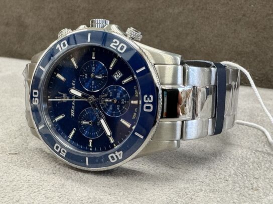 Armbåndsur  MASERATI COMPETIZIONE 43 MM CHR BLUE DIAL BR SS