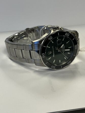 Armbåndsur  MASERATI COMPETIZIONE 43 MM 3H GREEN DIAL SS BR