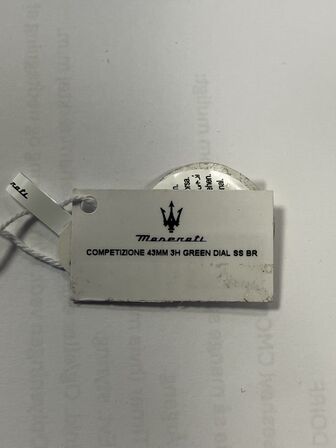 Armbåndsur  MASERATI COMPETIZIONE 43 MM 3H GREEN DIAL SS BR