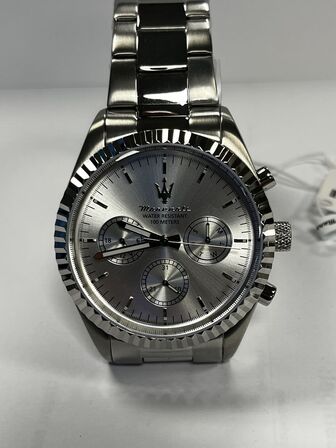 Armbåndsur  MASERATI COMPETIZIONE 43 MM MULT SILVER DIAL SS BR