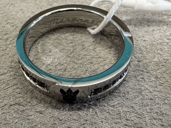 Fingerring MASERATI ICONIC RING SS BLACK CZ BLACK SZ19