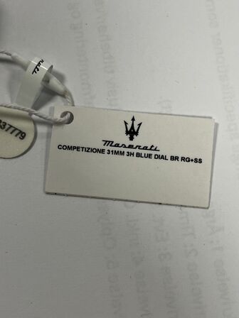 Armbåndsur  MASERATI COMPETIZIONE 31 MM 3H BLUE DIAL BR RG+SS