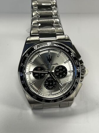 Armbåndsur  MASERATI VELOCITA 43 MM CHRO SILVER DIAL SS BR