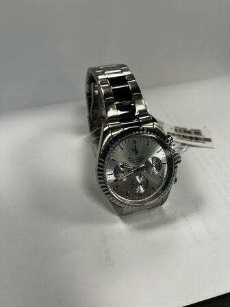 Armbåndsur  MASERATI COMPETIZIONE 43 MM MULT SILVER DIAL SS BR