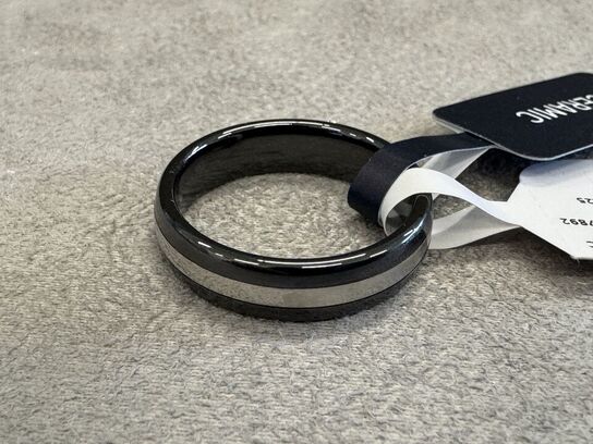 Fingerring MASERATI CERAMIC RING SS CERAMIC BLACK SZ25