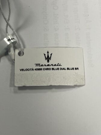 Armbåndsur  MASERATI VELOCITA 43 MM CHRO BLUE DIAL BLUE BR