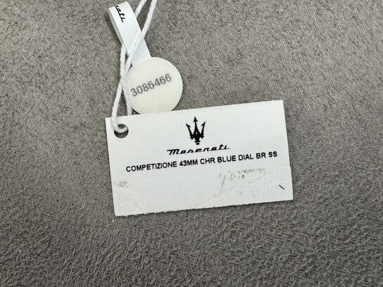 Armbåndsur  MASERATI COMPETIZIONE 43 MM CHR BLUE DIAL BR SS