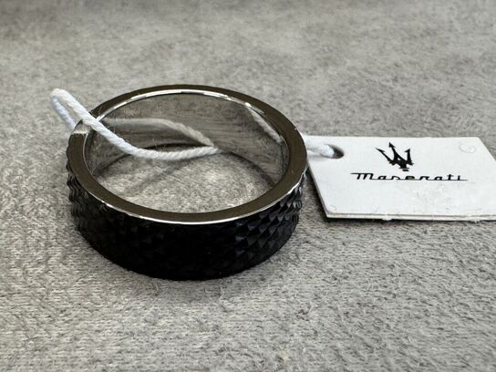 Fingerring MASERATI ICONIC RING BAND SS BLACK SZ21