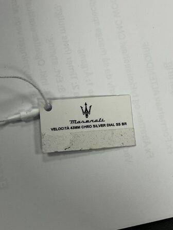 Armbåndsur  MASERATI VELOCITA 43 MM CHRO SILVER DIAL SS BR
