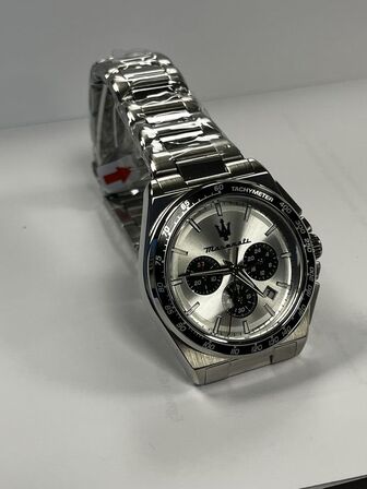 Armbåndsur  MASERATI VELOCITA 43 MM CHRO SILVER DIAL SS BR