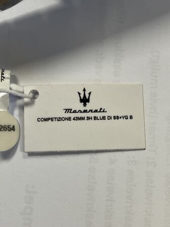 Armbåndsur  MASERATI COMPETIZIONE 43 MM 3H BLUE DI SS+YG B