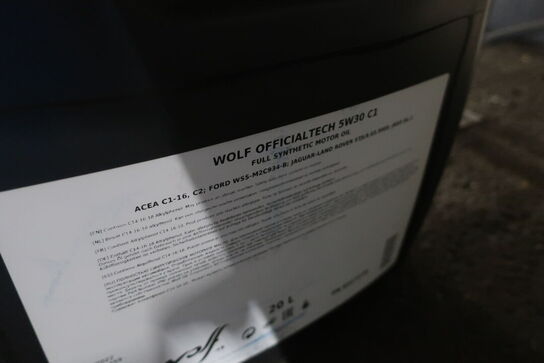 20 liter motorolie WOLF 5W30 C1