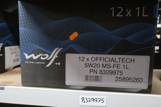 8 stk. motorolie WOLF 5W20 MS-FE
