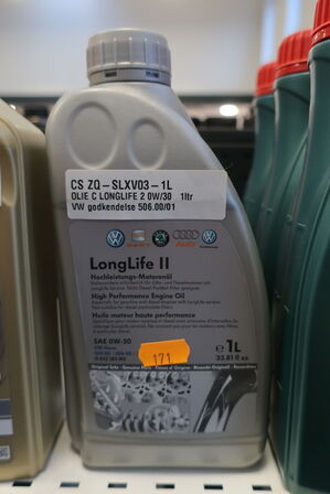 3 stk. motorolie VAG SAE 0W-30 