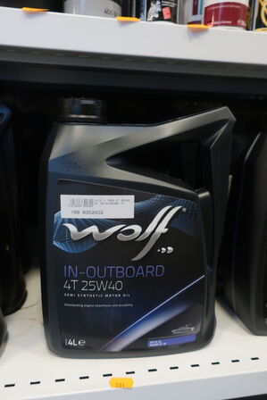 3 stk. motorolie WOLF 4T 25W40