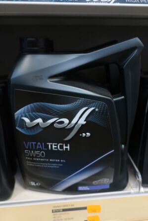 5 liter motorolie WOLF 5W50