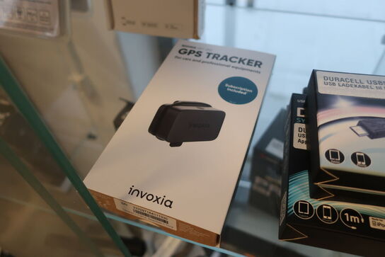 Diagnosestik, GPS tracker samt kabler 