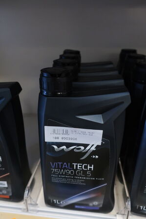 5 stk. gearkasseolie WOLF 75W90 GS 5