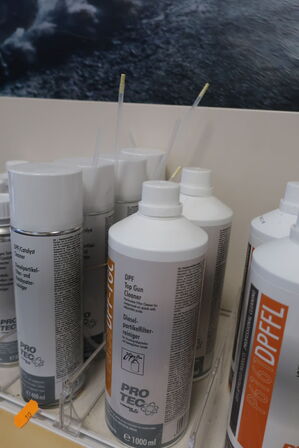 4 stk. catalystcleaner samt 2 stk. top gun cleaner PROTEC