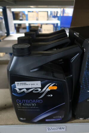 5 stk. motorolie WOLF 4T 10W30