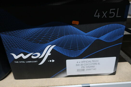 3 stk. motorolie WOLF 5W-30 C2/C3 P/RN