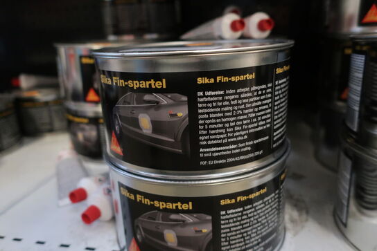 6 stk. fin-spartel samt 5 stk. alu-spartel SIKA 