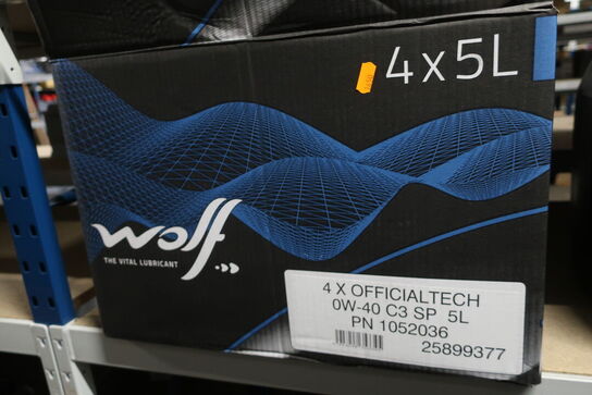 3 stk. motorolie WOLF 0W-40 C3 SP