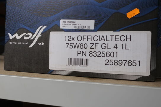 13 stk. gearolie WOLF 75W80 ZF GL 4