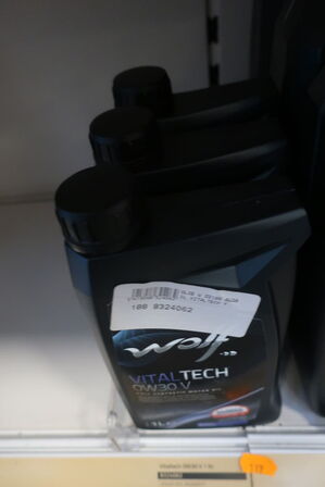 3 stk. motorolie WOLF 0W30 V 