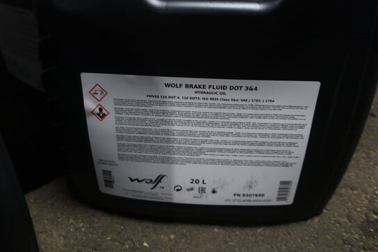 40 liter bremsevæske WOLF DOT 3&4