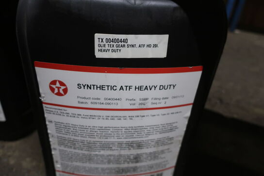 20 liter gearolie TEXACO ATF Heavy Duty 