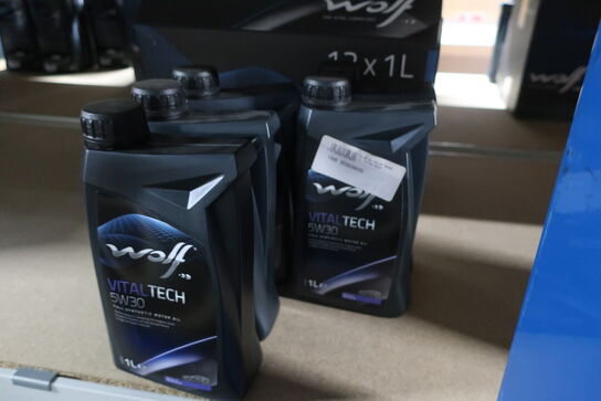 16 stk. motorolie WOLF 5W30 
