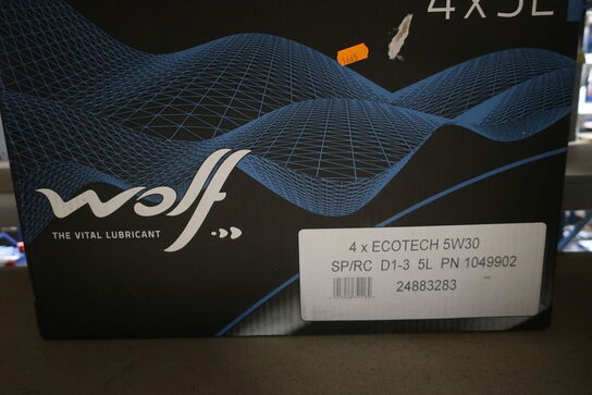 4 stk. motorolie WOLF 5W30 SP/RC D1-3