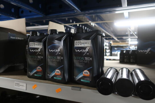 15 stk. motorolie WOLF 0W20 MS-MFE