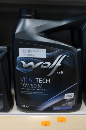 5 liter motorolie WOLF 10W60 M