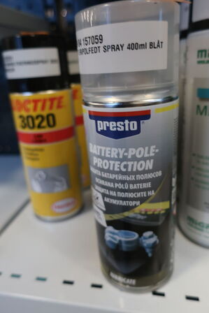 Lim, polfedt samt MIG spray 