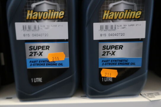 7 stk. motorolie HAVOLINE Super 2T-X 
