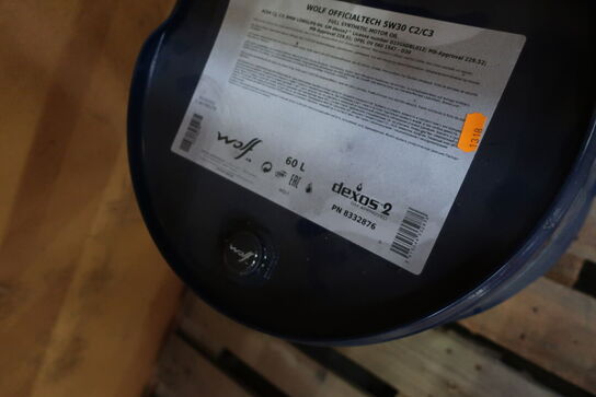 60 liter motorolie WOLF 5W30 C2/C3