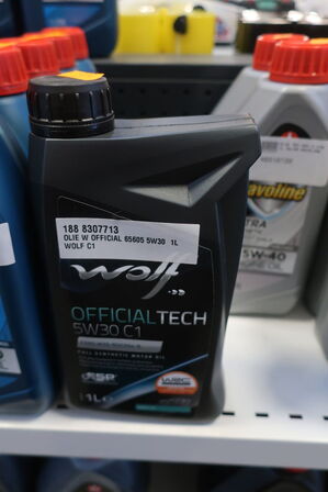 5 stk. motorolie HAVOLINE 5W-30 samt 1 stk. WOLF 5W30 C1
