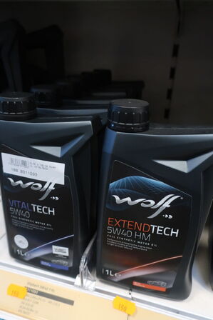 7 stk. motorolie WOLF 5W40