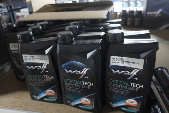 15 stk. motorolie WOLF 0W20 MS-MFE