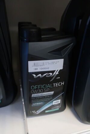 3 stk. motorolie WOLF 0W30 SP 