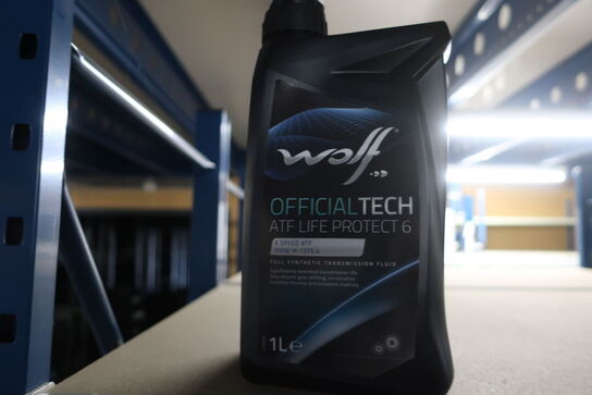 3 stk. motorolie WOLF 10W40 B4 samt 2 stk. gearkasseolie WOLF 