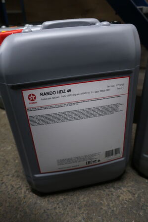20 liter hydraulikolie TEXACO Rando HDZ 46