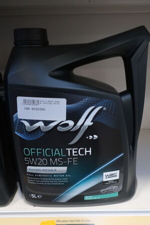5 liter motorolie WOLF 5W20 MS-FE