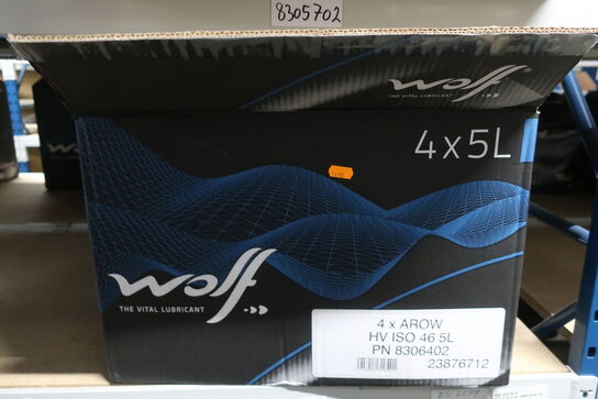 2 stk. hydrauolikolie WOLF Arow HV ISO 46
