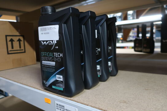 4 stk. motorolie WOLF 0W30 MS-BHDI
