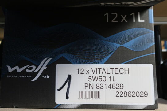 4 stk. dieseladditiver samt 2 stk. motorolie 5W50 WOLF 